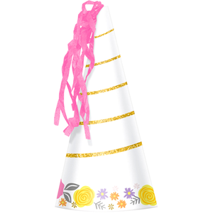 RueDeLaFete Chapeaux Pointus Licorne Magique x8 pas cher