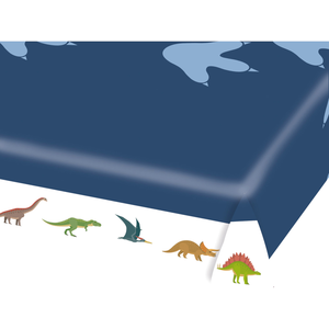 Comparateur de prix : Amscan Generique - Nappe en Papier Grands Dinosaures Bleue 115 x 175 cm