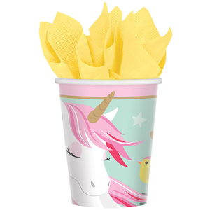 Comparateur de prix : RueDeLaFete Gobelets en Carton Licorne Magique x8