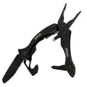 Gerber Crucial + Sangle Coupe - Noir pas cher