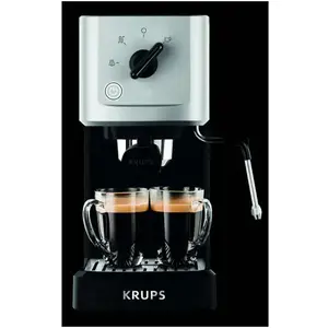 Krups XP344010 Machine à expresso manuelle compacte avec pompe à vapeur pas cher