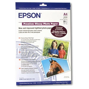 Comparateur de prix : Epson Premium Papier papier photo brillant A4 (210 x 297 mm) 255 g/m2 20 pc.