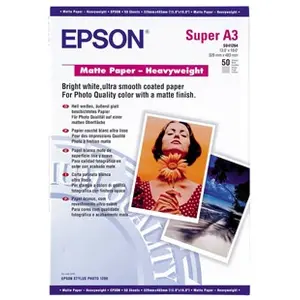 Comparateur de prix : Papier Heavyweight - EPSON - A3+ - Mat - Epais 167g/m2 - 50 feuilles