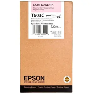Epson T603C Cartouche d'encre d'origine 1 x magenta clair pas cher