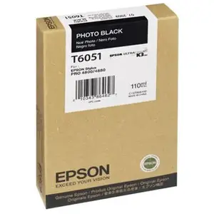 Epson T6051 (C13T605100) Cartouche d'encre Noir Photo pas cher