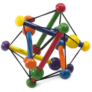 Comparateur de prix : Manhattan Toy Hochet Atomes en bois