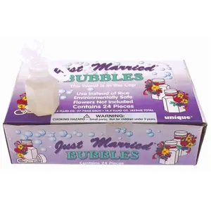 Unique Party - 95231 - "Bouteille Bulles De Savon Mariage