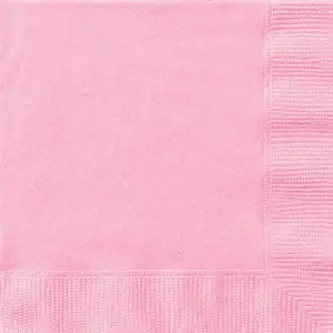 Comparateur de prix : Sachet de 20 Petites serviettes en papier Rose Pastel 25 x 25 cm