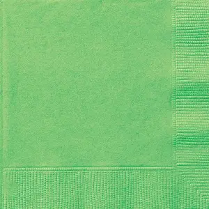 Comparateur de prix : Sachet de 20 Petites serviettes en papier Vertes 25 x 25 cm
