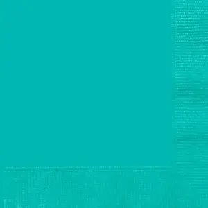 Comparateur de prix : Sachet de 20 Petites serviettes en papier Turquoise 25 x 25 cm