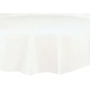 Unique Party - 50021 - Nappe Ronde en Plastique - 2,13 m - Blanc