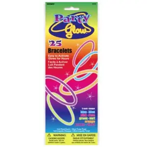 Comparateur de prix : Unique Party 55022 - Bracelets Lumineux - 20 cm - Assortiment de 25