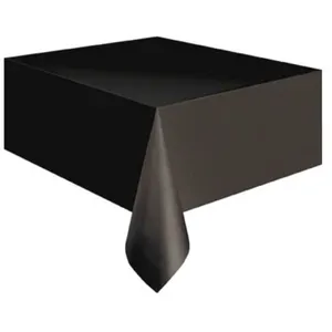 Unique Party - 5096 - Nappe en Plastique - 2,74 x 1,37 m - Noir