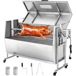 Mophorn Barbecue À Charbon Avec Capacité De 60 Kg, Équipé D'Un Tourneb... pas cher
