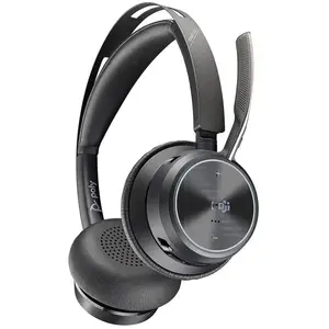 Comparateur de prix : Casque sans fil avec micro Poly Voyager Focus 2 - Noir