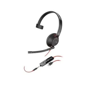 Plantronics Blackwire 5210 Prise casque monoaural 3,5 mm/USB-C Noir