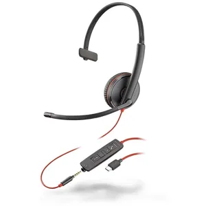 Comparateur de prix : Plantronics Kit oreillette Blackwire C3215 monaural USB-C & 3,5 mm