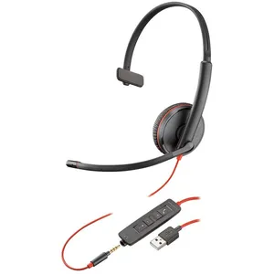 Plantronics Micro-casque Poly Blackwire 3215 Mono, Noir - Jack 3,5 mm, USB pas cher