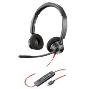 Comparateur de prix : POLY 3320 Casque Avec fil Arceau Appels/Musique USB Type-C Noir