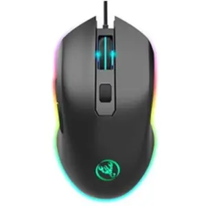 Comparateur de prix : Souris filaire HXSJ A866 USB à fibre LED 7 couleurs pour jeu sur ordin...