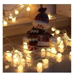 Fée led guirlande lumineuse de noël boule ronde blubs lampe fête maria...