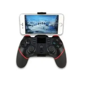 Contrôleur de jeu bluetooth gamepad joypad direct play pubg ios / android universal - noir pas cher