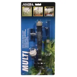 Marina Nettoyeur d'aquarium 3 en 1 Multi-Vac à piles, noir pas cher