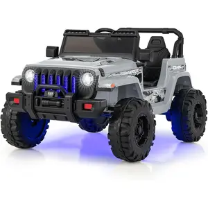 CostwayVoiture Electrique 12V/7Ah pour Enfants Télécommande 2,4G 2 Mot...