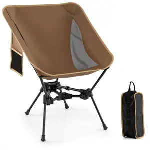 CostwayChaise de Camping Portable Ultra-Légère Chaise Pliante de Rando... pas cher