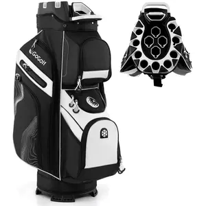 CostwaySac de Golf pour Chariot Sac de Golf Moulé avec Fermeture à Gli...