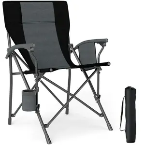 CostwayChaise de Camping Portable Chaise d'Extérieur Pliable en Tissu ... pas cher