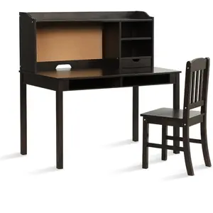 CostwayEnsemble Bureau et Chaise pour Enfant Bureau pour Enfant avec C... pas cher