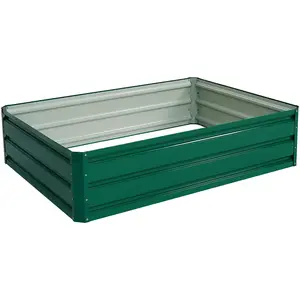 CostwayJardinière Surélevée en Acier Jardinière en Métal Cadre de Jard... pas cher