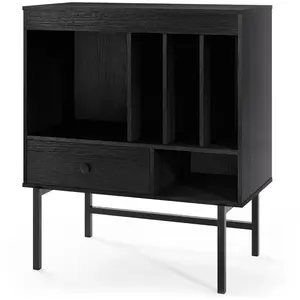 CostwayGrand Support pour Platine Vinyle Meuble de Rangement Vinyles S... pas cher