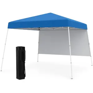 CostwayTonnelle de Jardin 3x3M avec Panneau Latéral Tente Réception Pl... pas cher