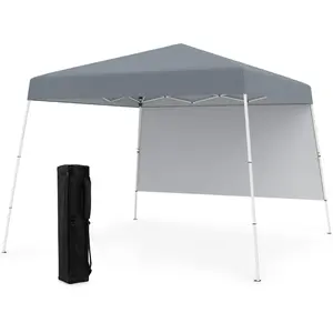 CostwayTonnelle de Jardin 3x3M avec Panneau Latéral Tente Réception Pl... pas cher