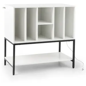 CostwaySupport pour Tourne-Disque avec Station de Recharge avec Rangem... pas cher