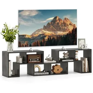 Costway 65" Meuble Tv En 3 Pcs Modulaire, Étagère Bibliothèque Modulab... pas cher