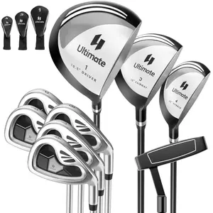 CostwayClubs de Golf de 9 Pièces Droitier Driver en Alliage D'aluminiu... pas cher