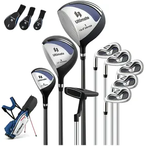 CostwayEnsemble Complet de Clubs de Golf Gauchers  à Trépied Driver #1...