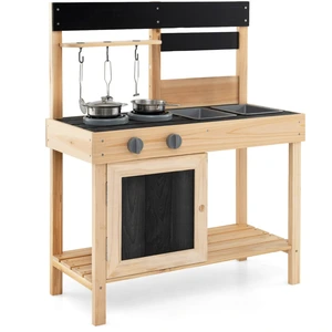 CostwayJeu de Cuisine en Plein Air Cuisine de Boue pour Enfants avec 2... pas cher