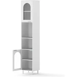 CostwayArmoire de Rangement Haute pour Salle de Bain Organisateur Étro... pas cher