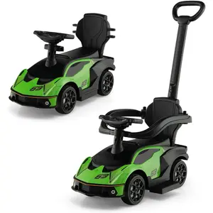 CostwayVoiture à Pousser 3 en 1 Sous Licence Lamborghini Poignée de Po... pas cher