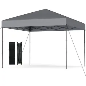 CostwayTANGKULA 3 x 3M Tente à Auvent Escamotable avec Sac de Transpor... pas cher