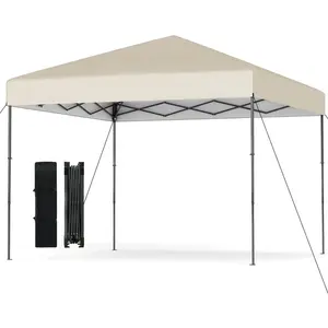 CostwayTANGKULA 3 x 3M Tente à Auvent Escamotable avec Sac de Transpor... pas cher