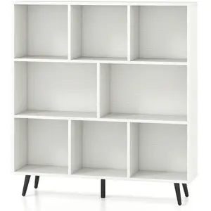 CostwayÉtagère à 8 Cubes Organisateur de Rangement Moderne avec 5 Pied... pas cher