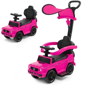CostwayVoiture à Pousser pour Enfant sous Licence Poussette pour Tout-... pas cher