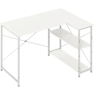 CostwayBureau d'Ordinateur en Forme de L Bureau d'angle Réversible ave... pas cher