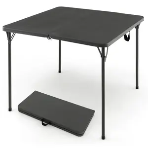 CostwayTable de Camping Pliante Table de Pique-Nique Portable avec Pla...