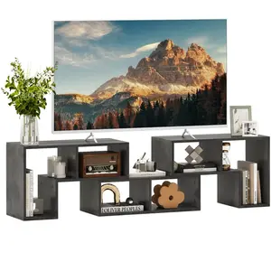 CostwayMeuble TV 3 Pièces 134-180x30,5x43cm Combination Libre pour Tél... pas cher